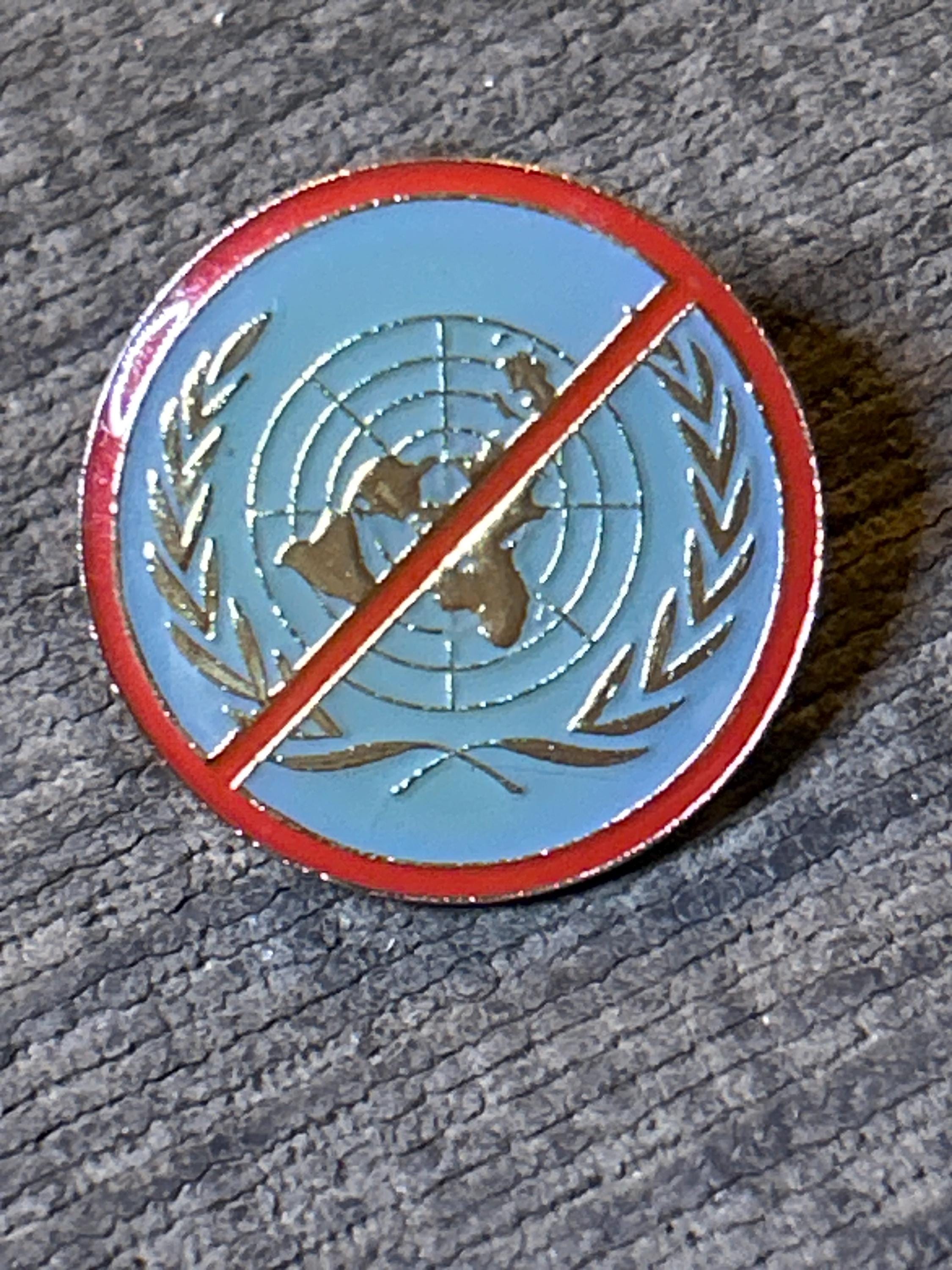反グローバリスト国連ピンバッジ（ヴィンテージ） - Etsy 日本