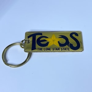 Texas “The Lone Star State” Metal Keychain