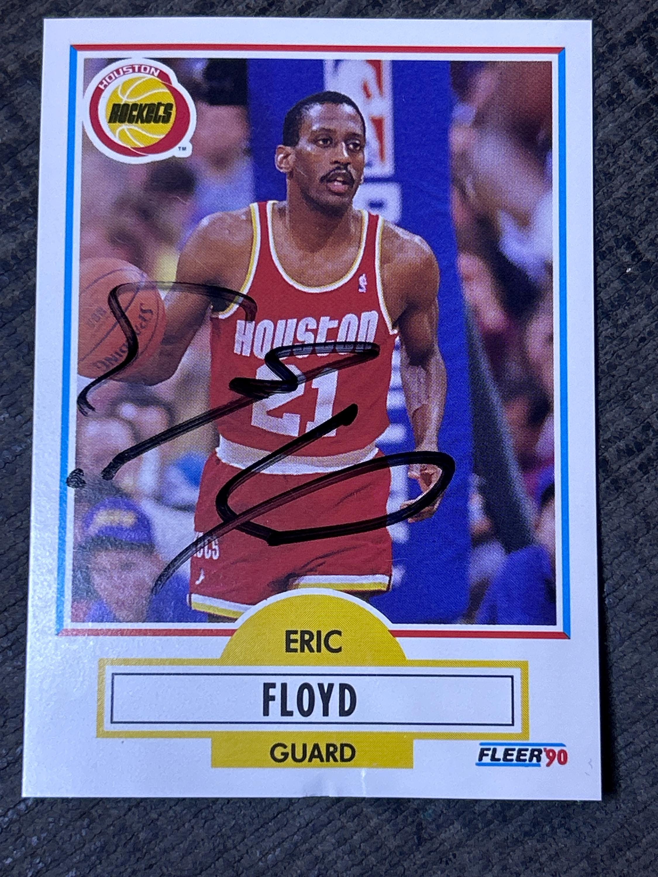 エリック・フロイド直筆サイン入りNBAカード（直筆サイン入り）本物 