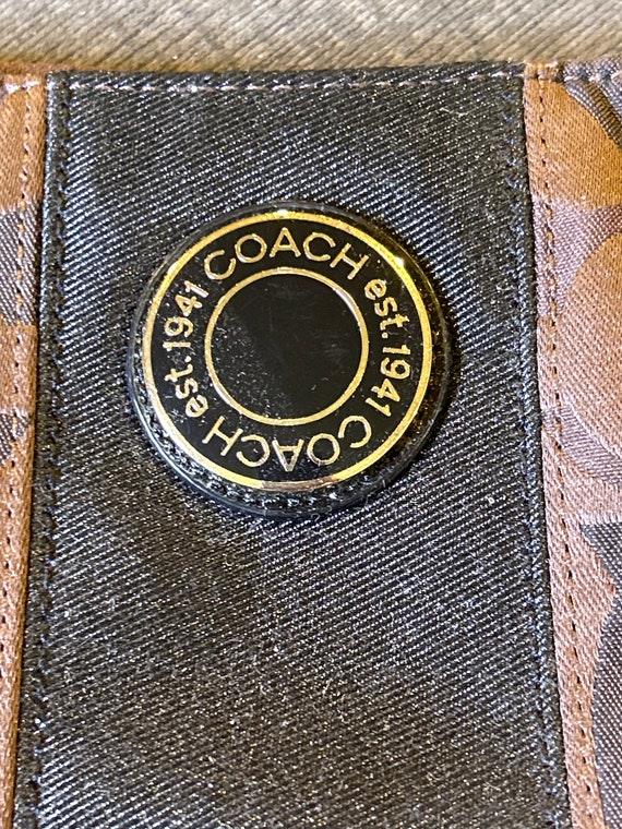 Coach Brown Logo Purse Vintage - image 2