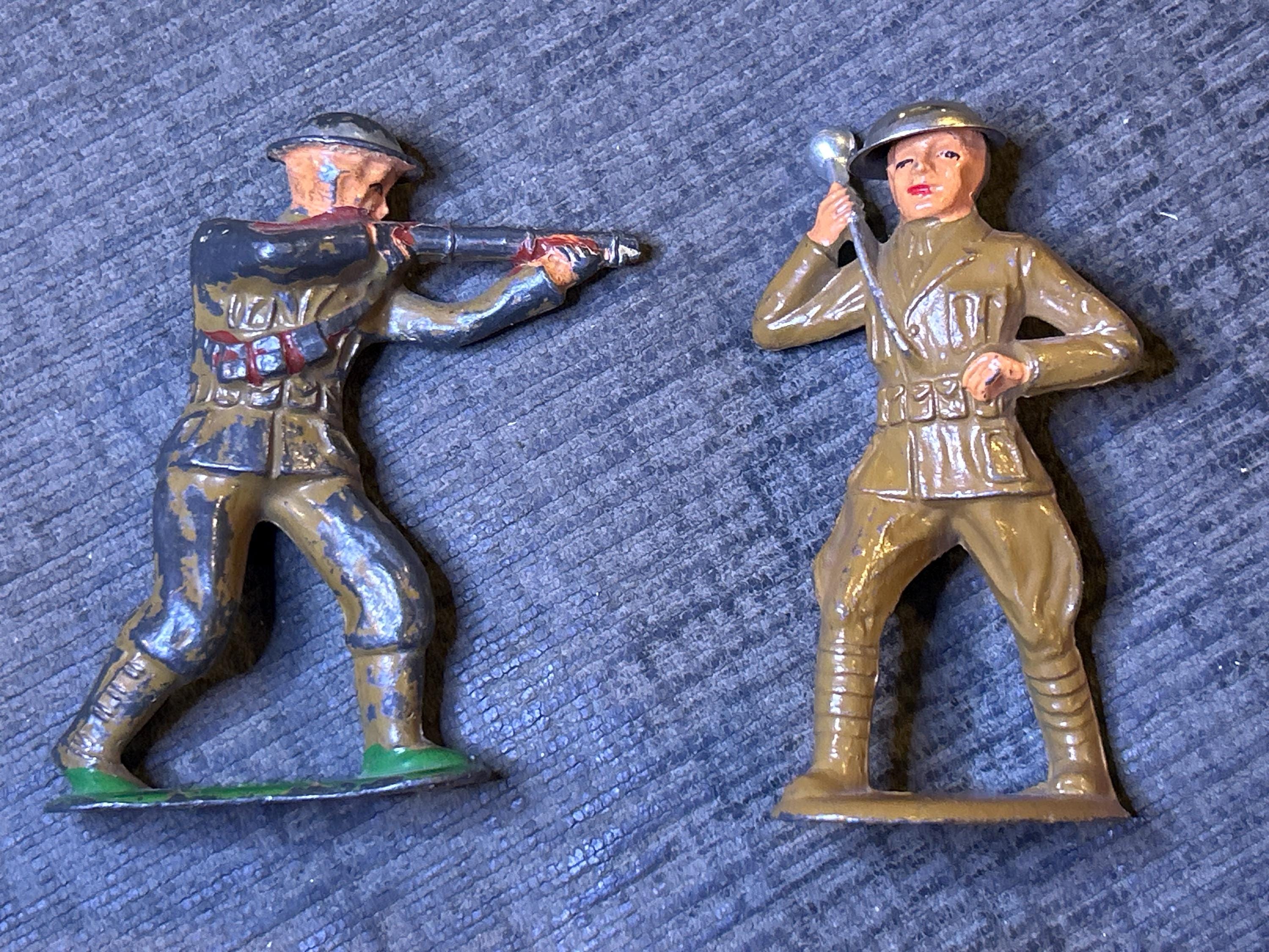 Lot De 6 Figurines En Plomb - Barclay Et Divers - Jouets Miniatures Anciens