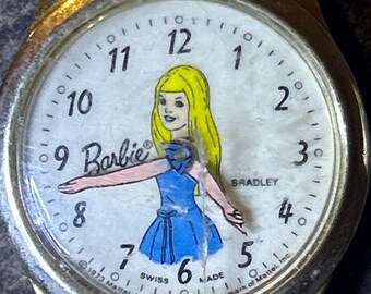 RARE 1973 Barbie watch by Bradley Vintage 1973 RARE Barbie By Bradley Swiss Manual Wind  main image 2