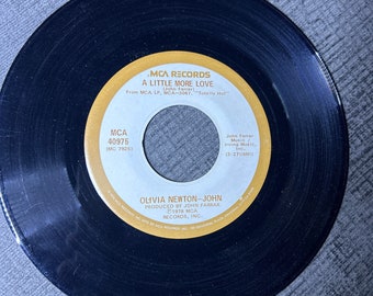 Olivia Newton-John 45 RPM “Borrowed Time/A Little More Live” 1978 Pressing-MCA-NM