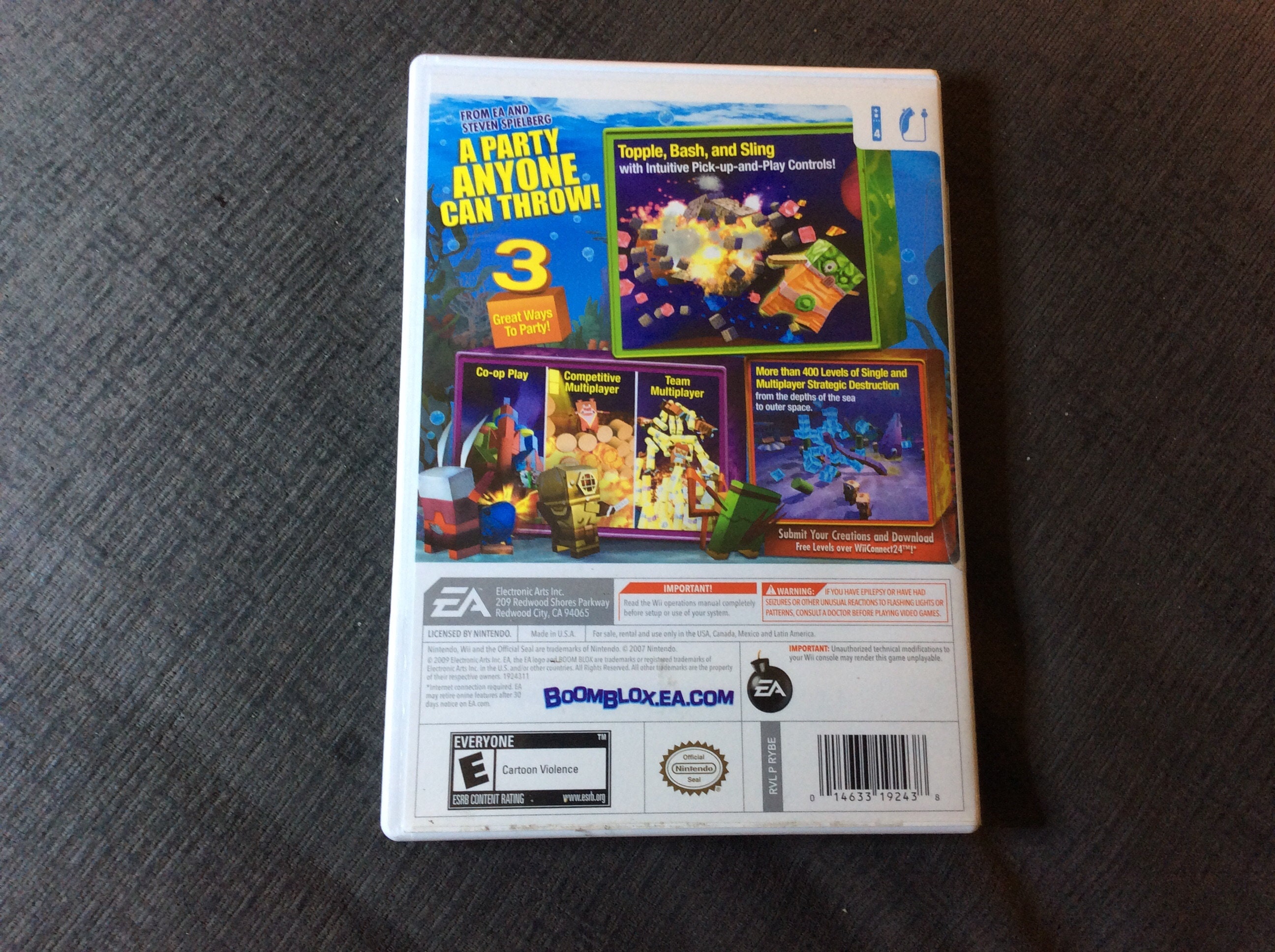 Wii Bash Party Game Steven Spielberg Ea Games Like New Etsy