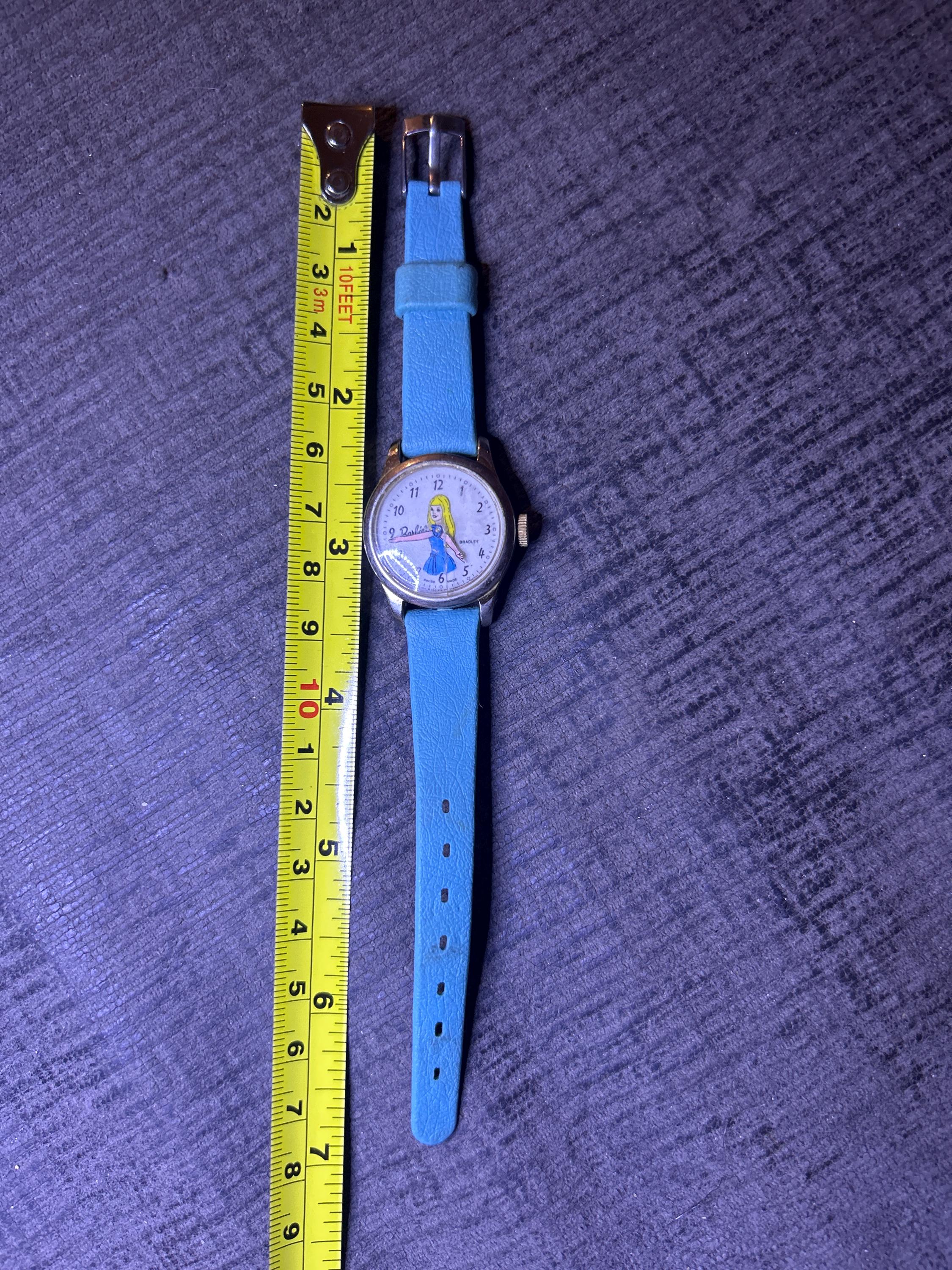 RARE 1973 Barbie watch by Bradley Barbie Watch (bradley) 1973 “works” Childs Watch Self Wind  main image 2