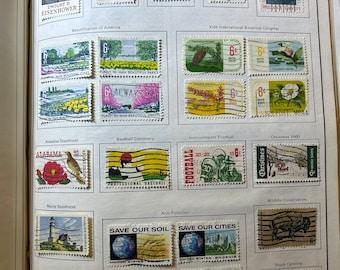 70 U. S. Postage Stamps (1970-73) Used on Sheets - Etsy