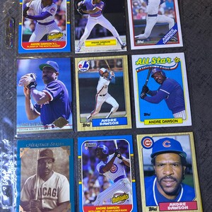 9 Andre Dawson Baseball Cards high Grade - Etsy