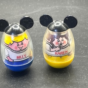 2 Disney Weebles (Billy e Karen) Vintage