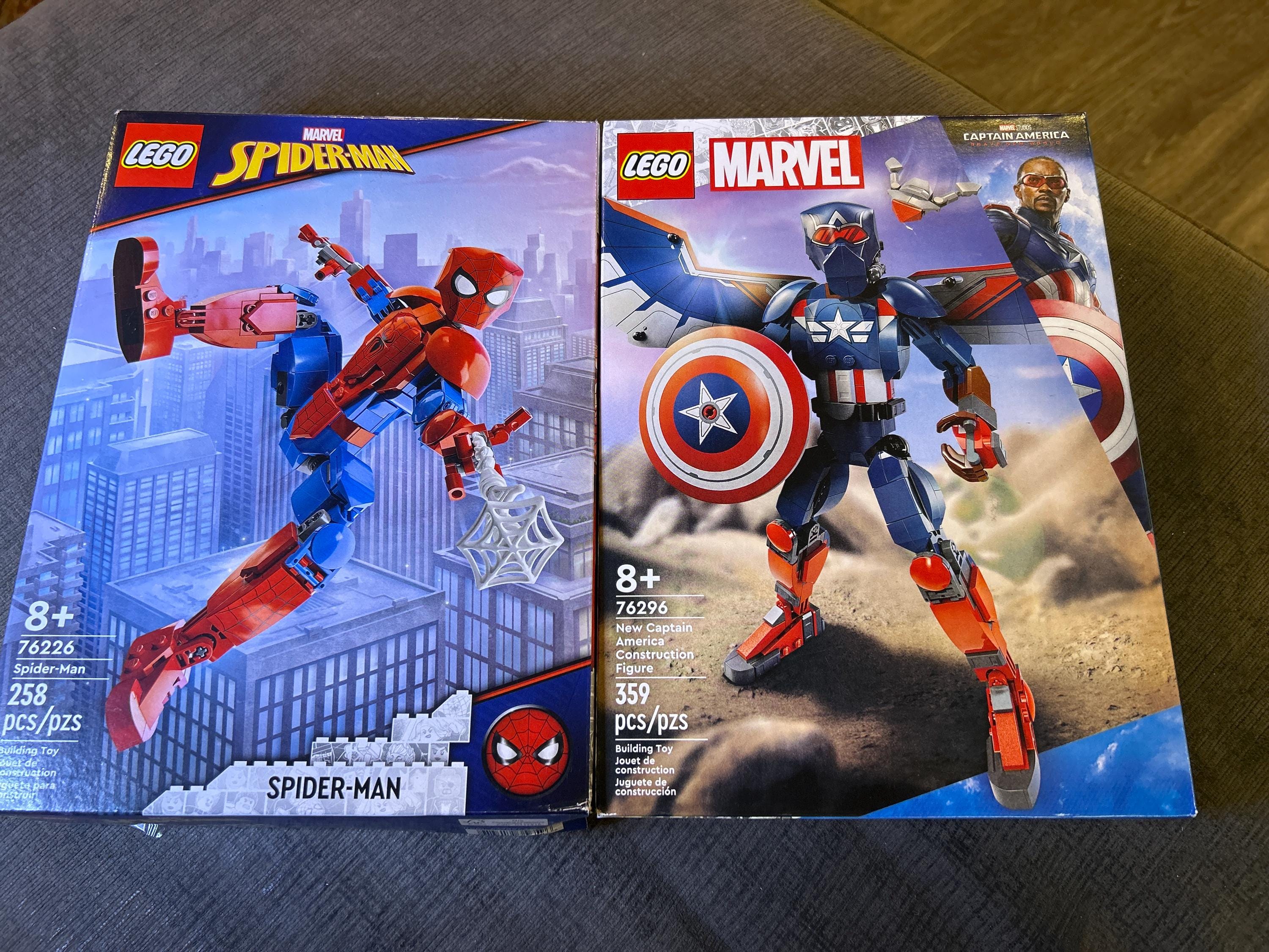 3 Lego Sets “spiderman-captain America-death Trooper” Nib-complete