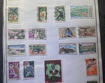 70 Ivory Coast Used Postage Stamps (Different)