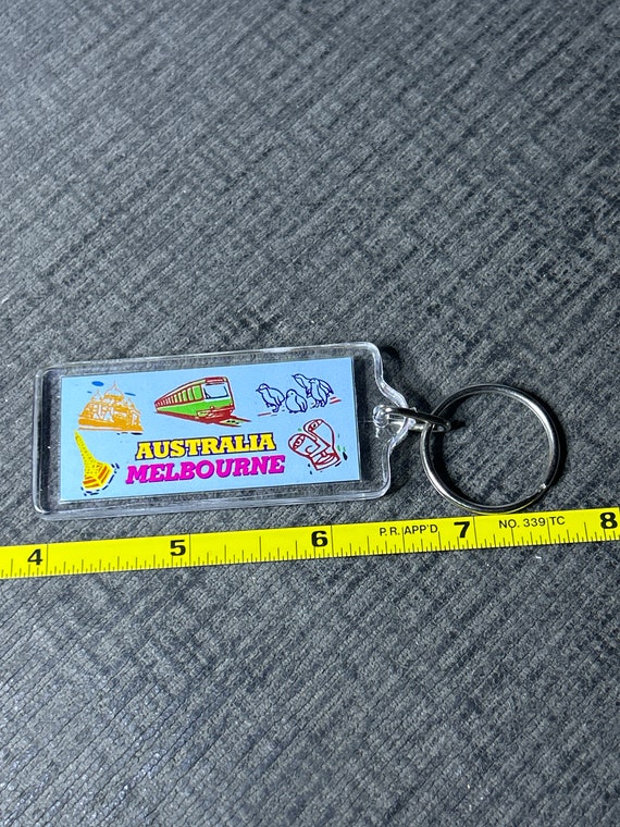 Melbourne Australia Plastic Keychain (1990’s) - image 2