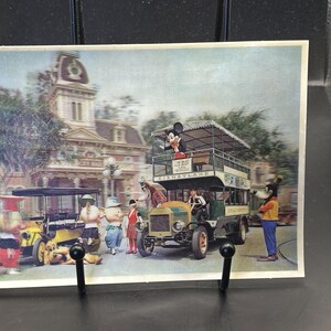 Cartão postal 3D da Disneylândia de 1966 (sem uso) Mainstreet “5x7”