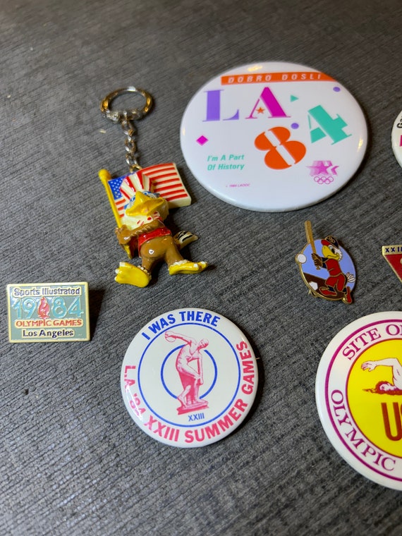 1984 Olympic Pin Lot 9 pieces (Los Angeles) Gem