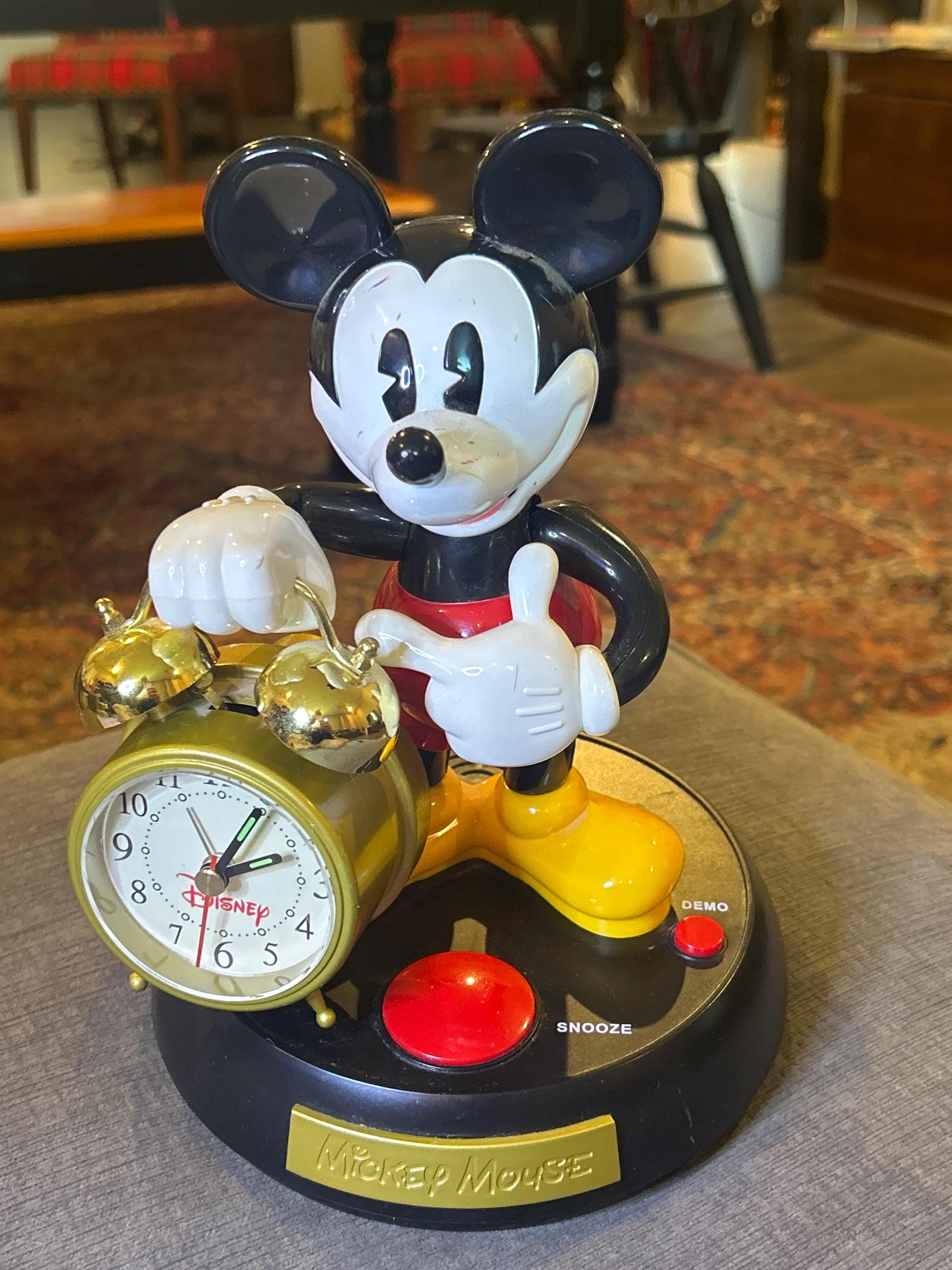 Disney (mickey Mouse) Alarm Clock Vintage Talks (A Segan Product