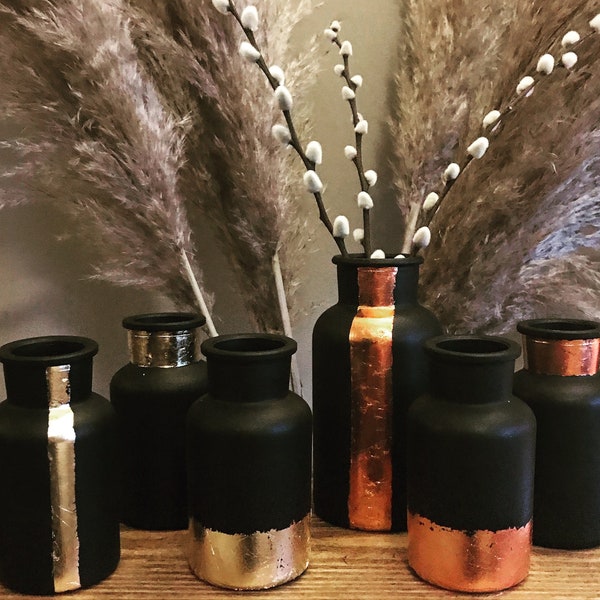 Black and Gold Vase Etsy UK