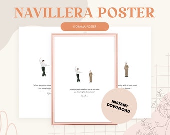 K-Drama Poster, Printable Poster, Digital poster, Navillera Poster, Digital K-Drama Poster, Korean Drama Poster, Quote Poster, Inspiration