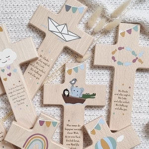 Personalized cross for baptism | high quality | 100% hand painted | Baptism cross | Baptism gift | Wall cross for hanging