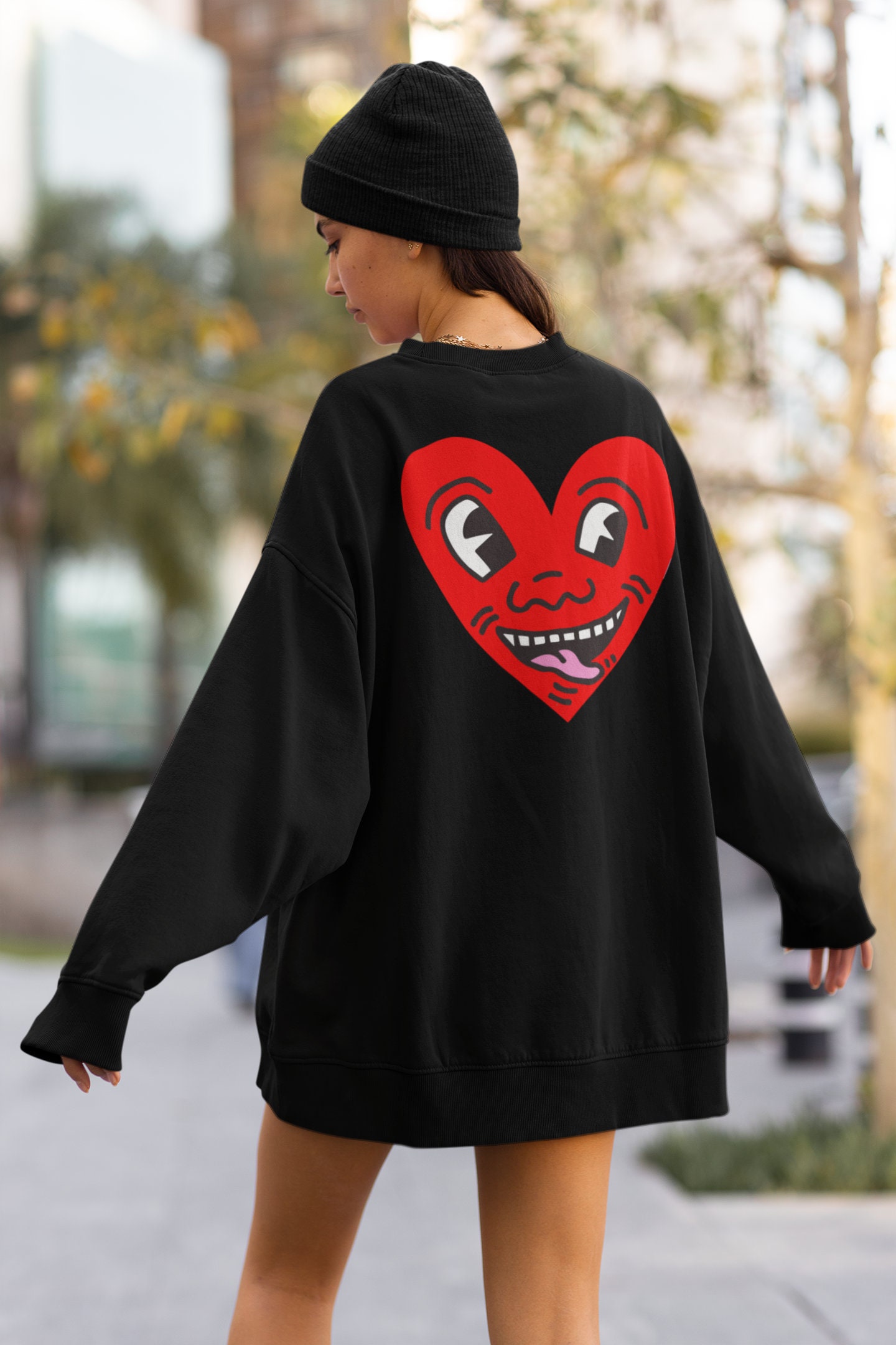 Heart Oversized Sweatshirt