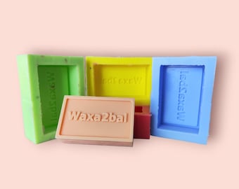 Silicone mold personalized with your logo, rectangular bar for soap or chocolate or candle.