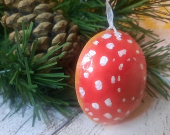 Toadstool hanging decoration, Woodland Christmas tree bauble, Fly agaric hanging ornament, Mushroom lover gift, Gifts under 20 pounds