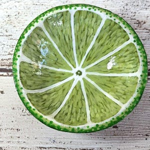 Lime trinket trinket dish, Lime half trinket dish, Mini Jewellery bowl, Ring dish, Gifts for home, Gifts under 20 pounds