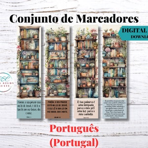 Cadeau imprimable Témoin de Jéhovah | Marque-page JW| Cadeau JW pour un frère, une sœur, un pionnier JW, Psaumes et proverbes écrits en portugais (Portugal)