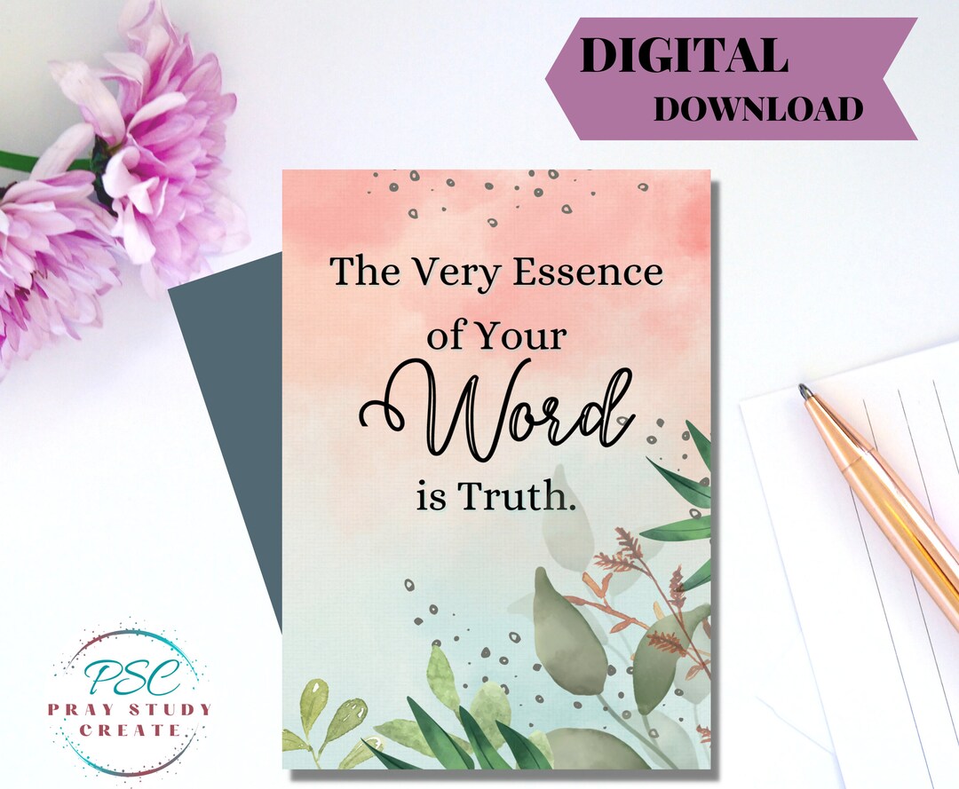 Printable Jehovah's Witness 2023 Year Text Greeting Card JW 2023