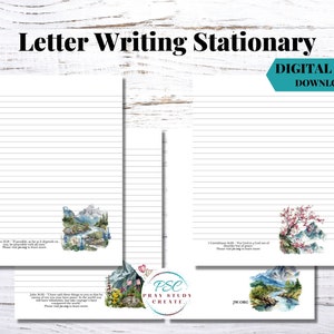 Papel imprimible para escribir cartas de los Testigos de Jehová, 15 págs. Papelería JW, Suministros del Ministerio JW para la predicación; Presentando escrituras sobre la paz