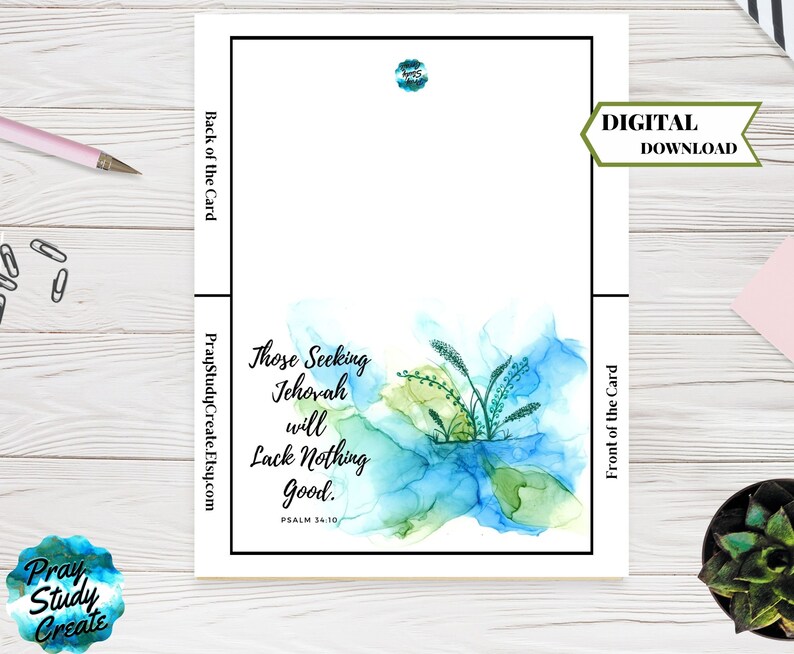 When Is The Jehovah Witness Memorial 2022 Printable Jehovah's Witness 2022 Year Text Greeting Card - Etsy