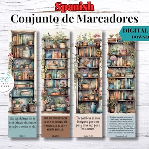 Cadeau imprimable Témoin de Jéhovah | Marque-page JW| Cadeau JW pour un frère, une sœur, un pionnier JW, Psaumes et proverbes écrits en espagnol, JW Español