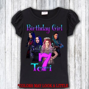 girls birthday shirt, theme birthday shirt, puffy sleeve birthday shirt