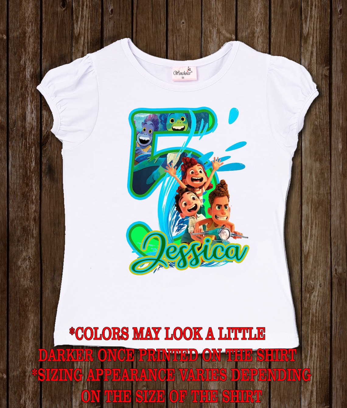 girls birthday shirt inspired by luca birthday shirt image 0