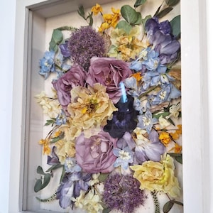 Floral Preservation Shadow box/Dried flowers/Wedding preservation/Memorial work/Bespoke