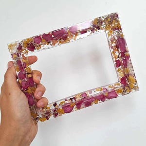 Floral Preservation Resin frame/Dried flowers in resin/Floral resin decor/Wedding preservation/Memorial work/Bespoke