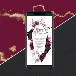 eCard Joyeux Halloween - Creepy - Cartes numériques pour l’invitation à Halloween - Envoyer via WhatsApp