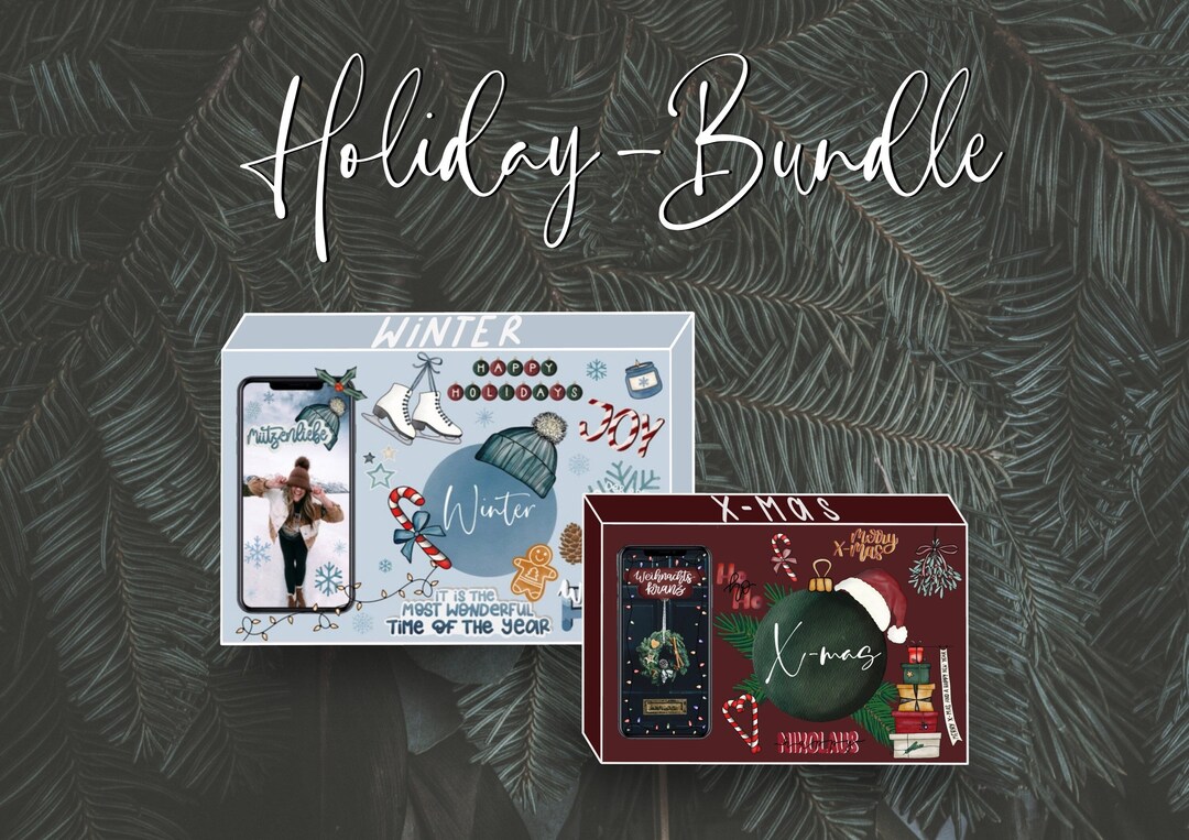 155 Story Sticker Bundle for Winter & X-mas - for Instagram Stories ...