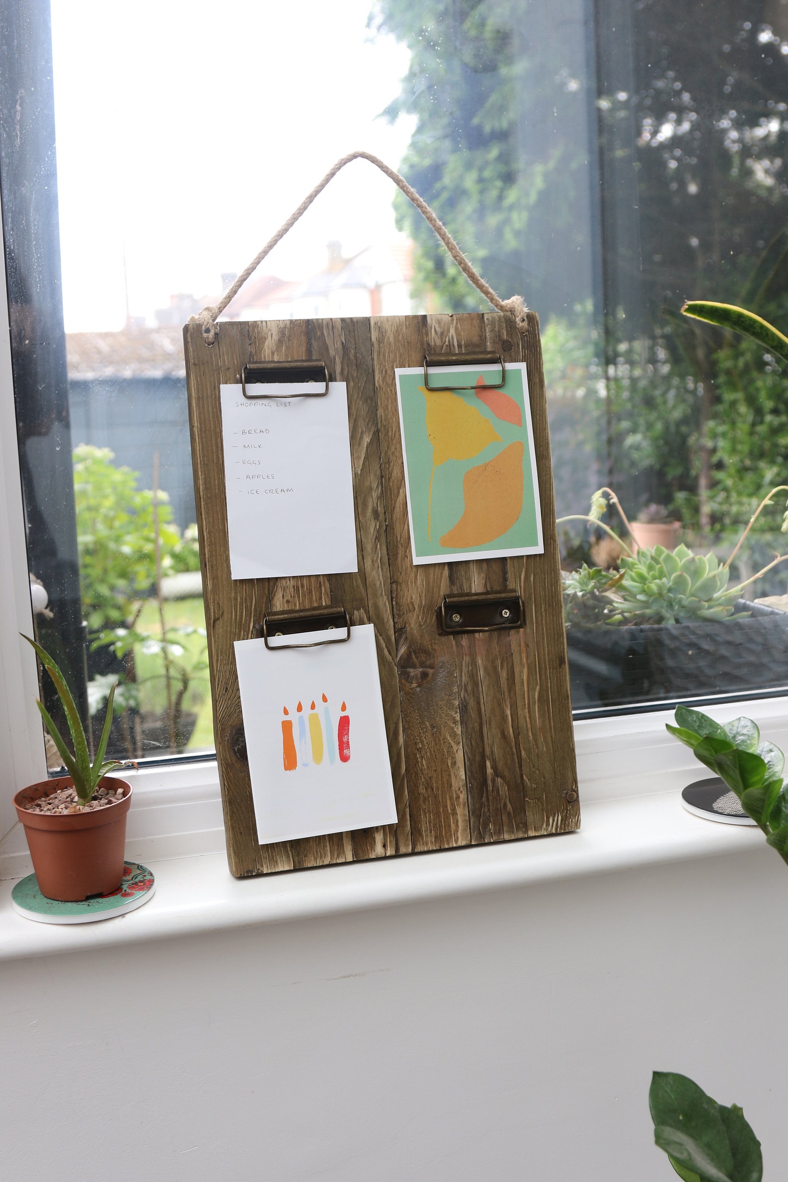 Wall Hanging Clipboard made from Reclaimed Wood Etsy