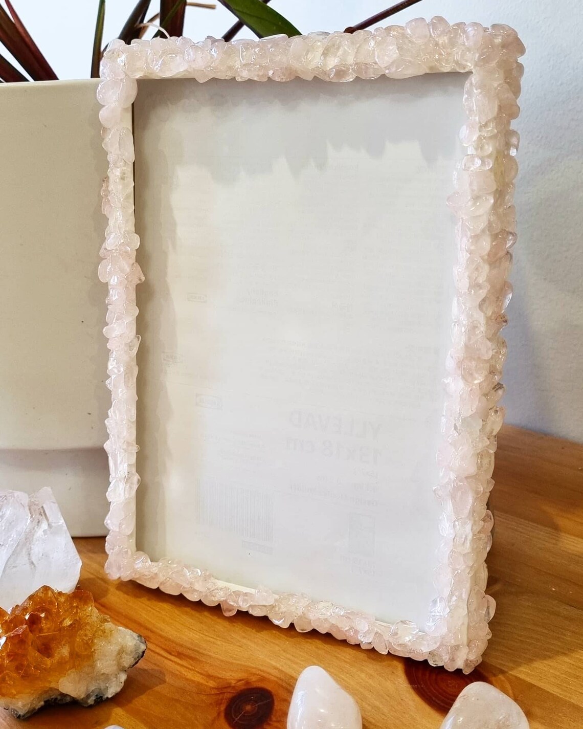 Rose Quartz photo frame Etsy