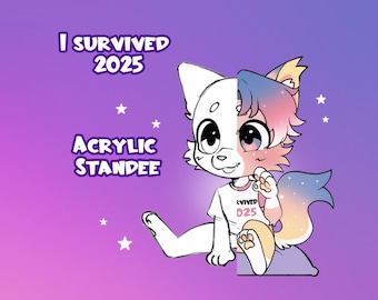 I survived 2025 Standee [Furry or Human YCH]