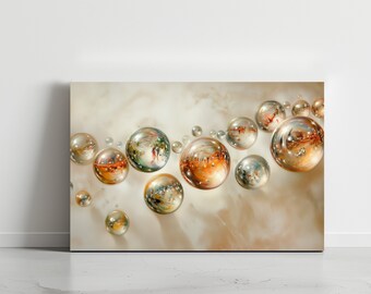 Abstract Bubble Canvas Art Print: Modern Wall Decor