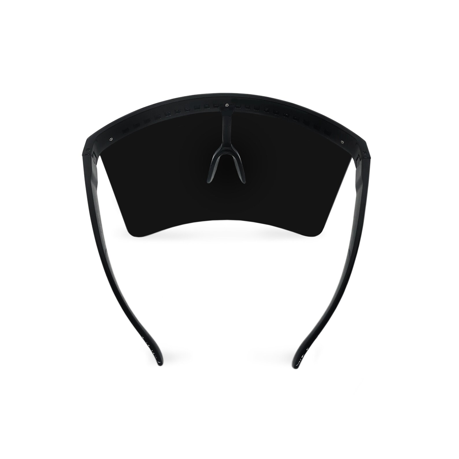 black face shield visor
