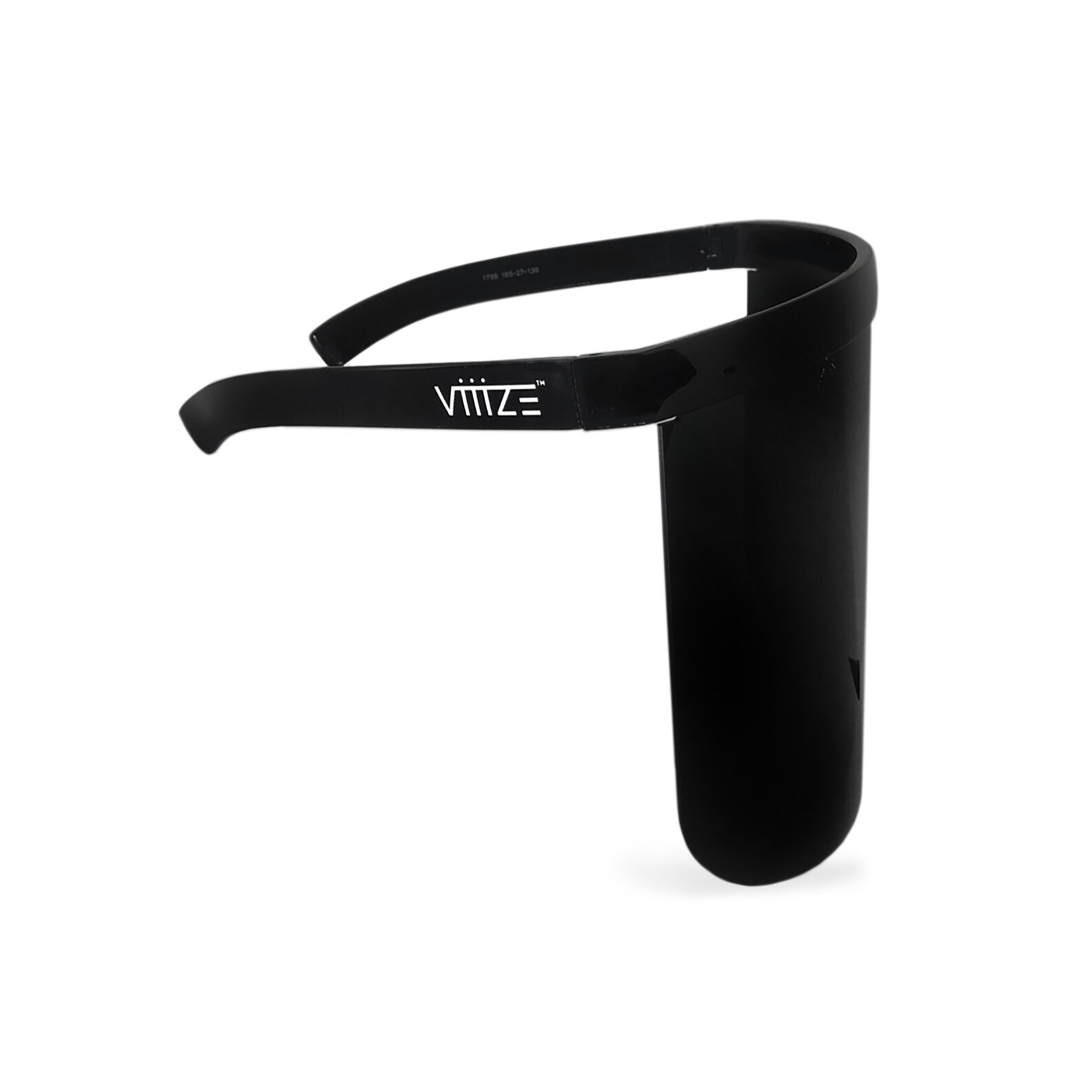 black face shield visor