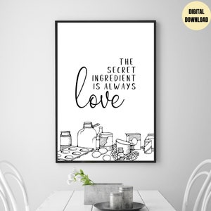 Kitchen Quotes, Kitchen Decor, Kitchen Signs, Kitchen Wall Art, Quotes Prints, Digital Prints, Printable Kitchen Art, Wall Decor, Wall Print