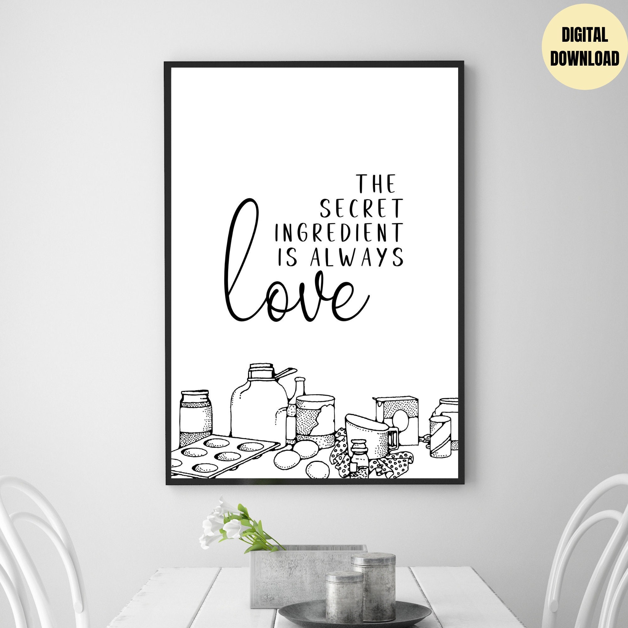 Kitchen Quotes, Kitchen Decor, Kitchen Signs, Kitchen Wall Art, Quotes  Prints, Digital Prints, Printable Kitchen Art, Wall Decor, Wall Print - Etsy, image size:2000x2000