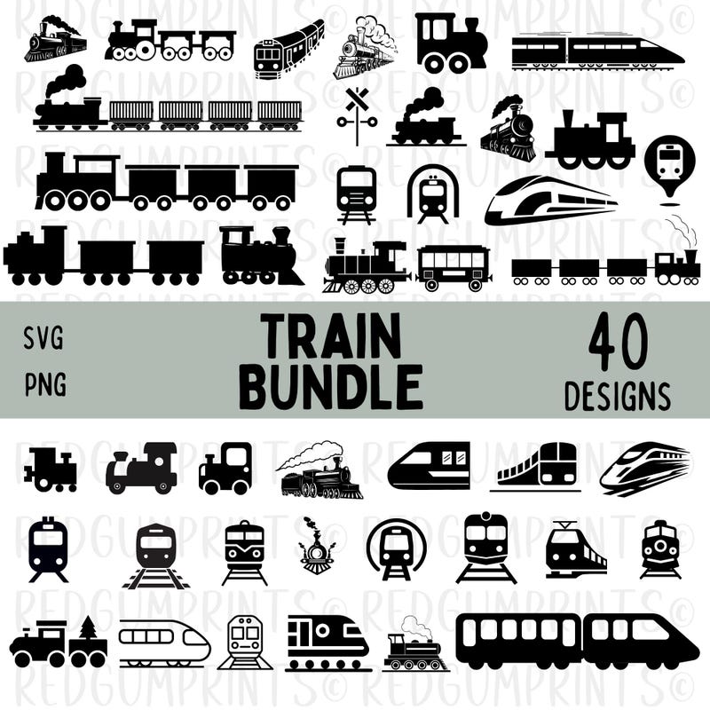 Train With Track Dxf File - Etsy