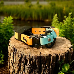 Bungee Cobra Style Buckle Biothane E Collar Strap (3/4 inch) - Fits SportDog Receivers!