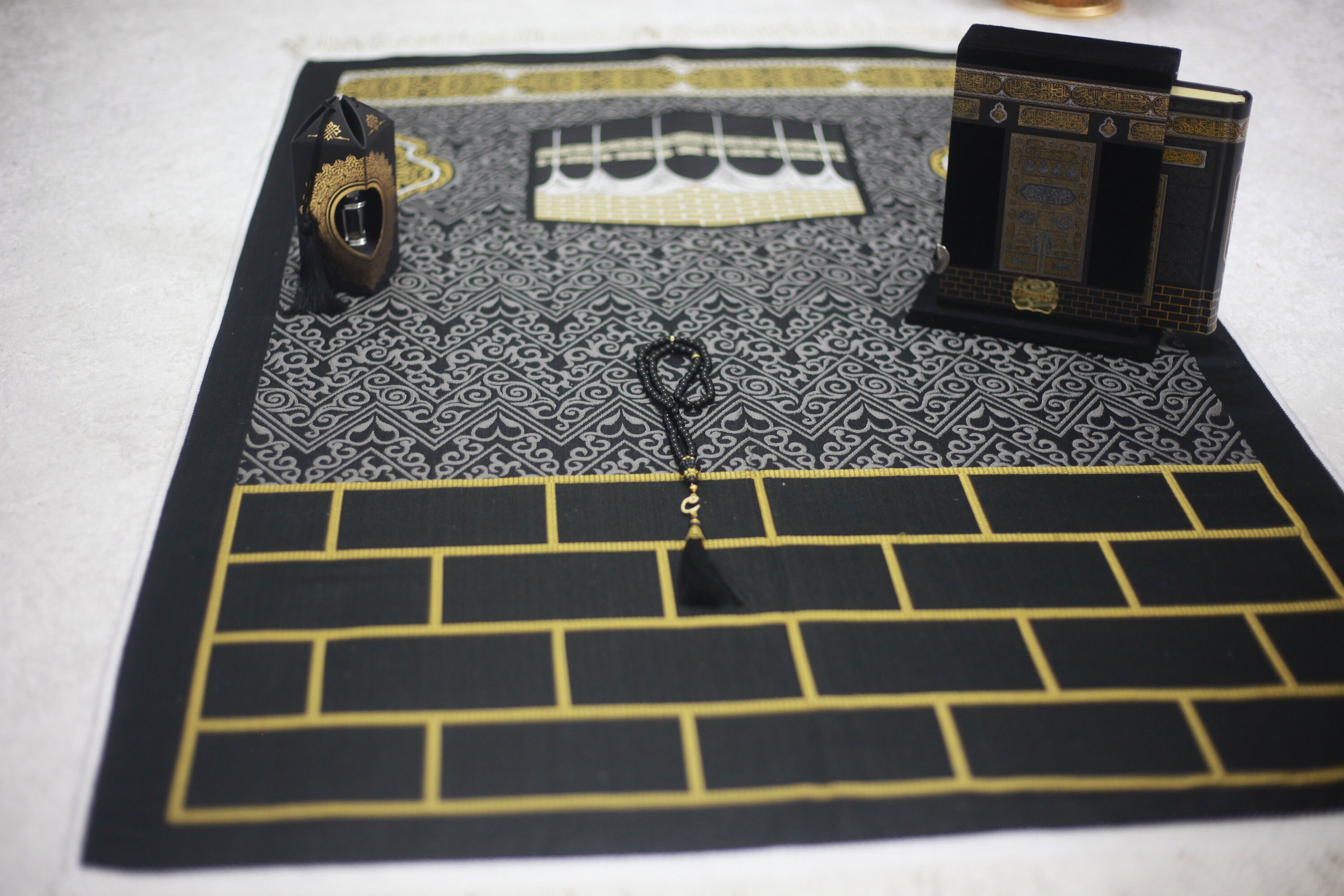Personalized Kaaba Prayer Mat Quran Yaseen Set Islamic Etsy