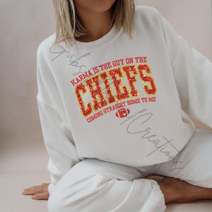Karma ist der Kerl auf dem Chiefs Travis Taylor Boyfriend Football Super Bowl