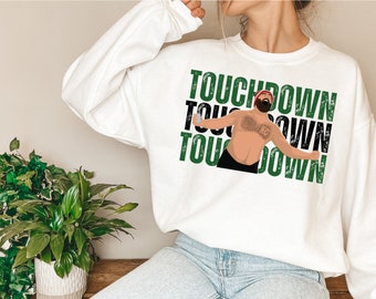 Jason Kelce Touchdown Football Cheering Shirtless Eagles Chiefs New Heights Onesie Tshirt Sweatshirt Hoodie Retirement
