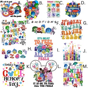 Today is A Core Memory Day Inside Out Emotions 2 Disney Castle Ears T ...